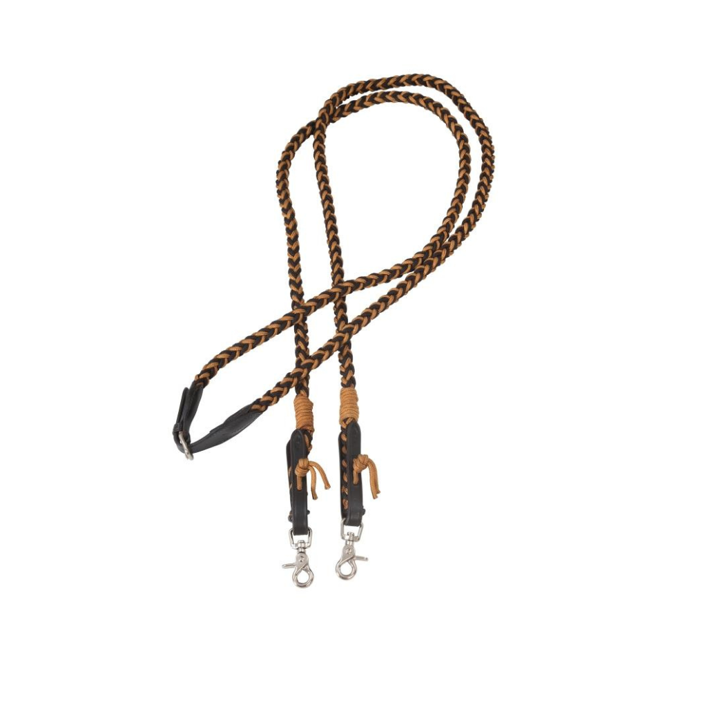 Amber reins brown black closed. Barefoot Saddles Australia