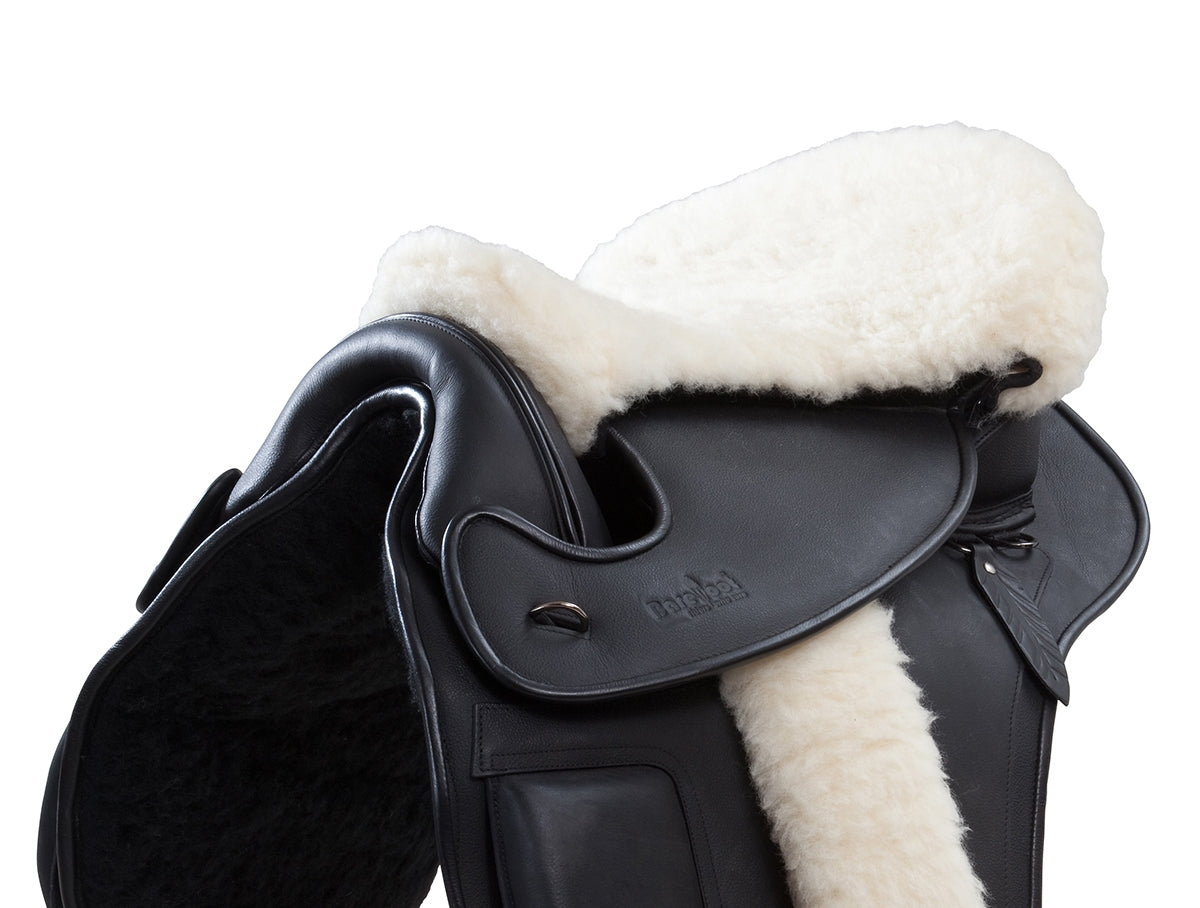 SheepWool Seat Cover - Stirrup Leather Covers Sold Separately - Barefoot Saddles Australia