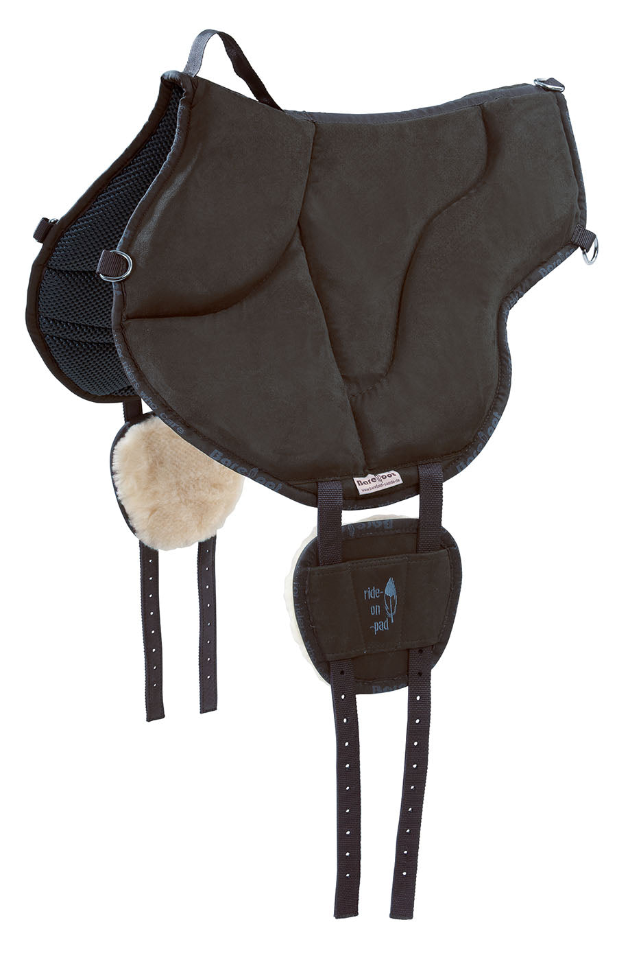 Barefoot Bareback Pad 'Ride-on-Pad' - Black - Barefoot Saddles Australia