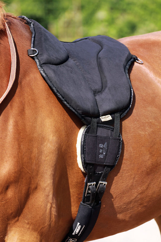 Barefoot Bareback Pad 'Ride-on-Pad' - Black - Barefoot Saddles Australia