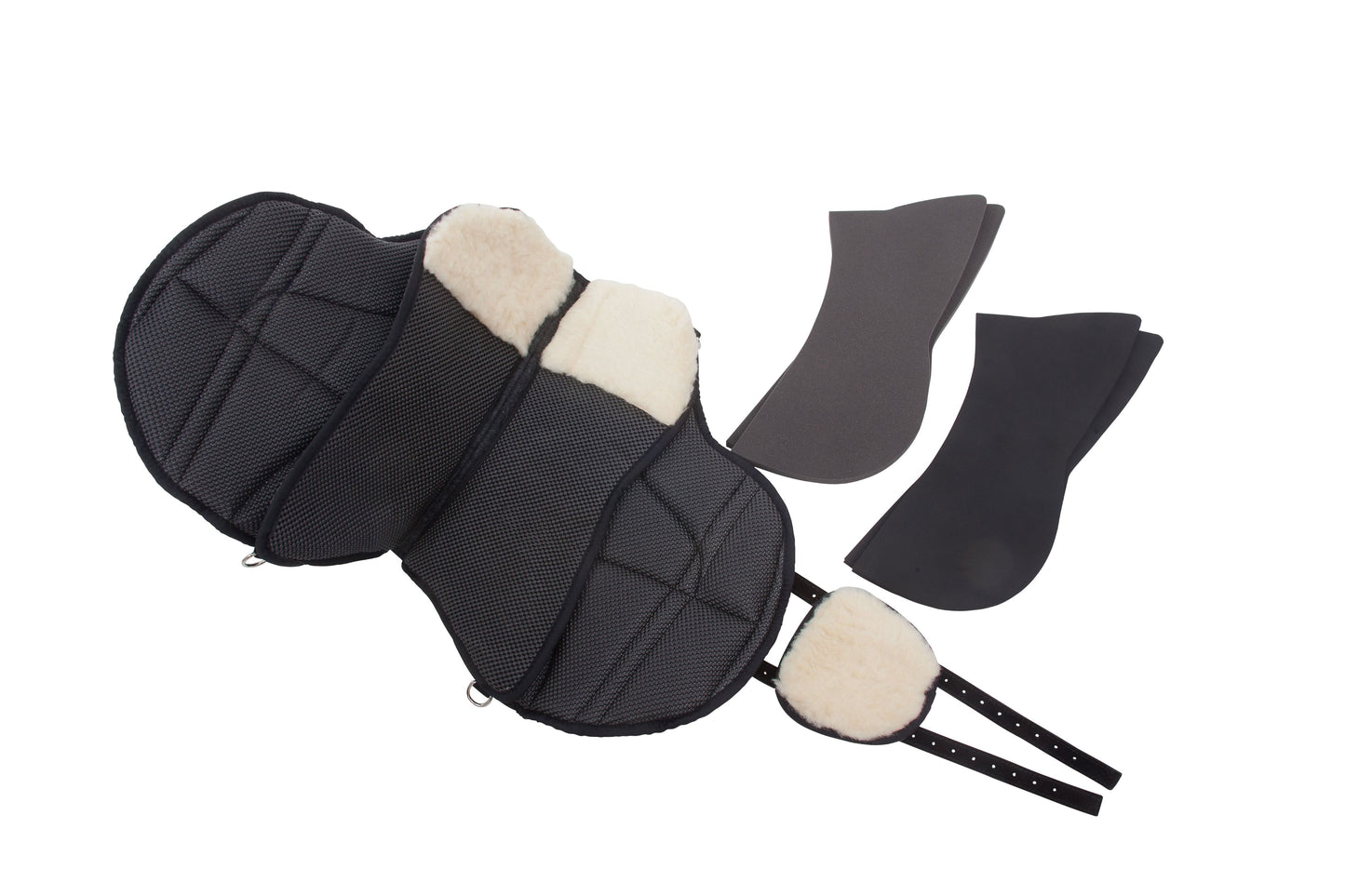 Barefoot Bareback Pad 'Ride-on-Pad' Physio Underside - Black - Barefoot Saddles Australia