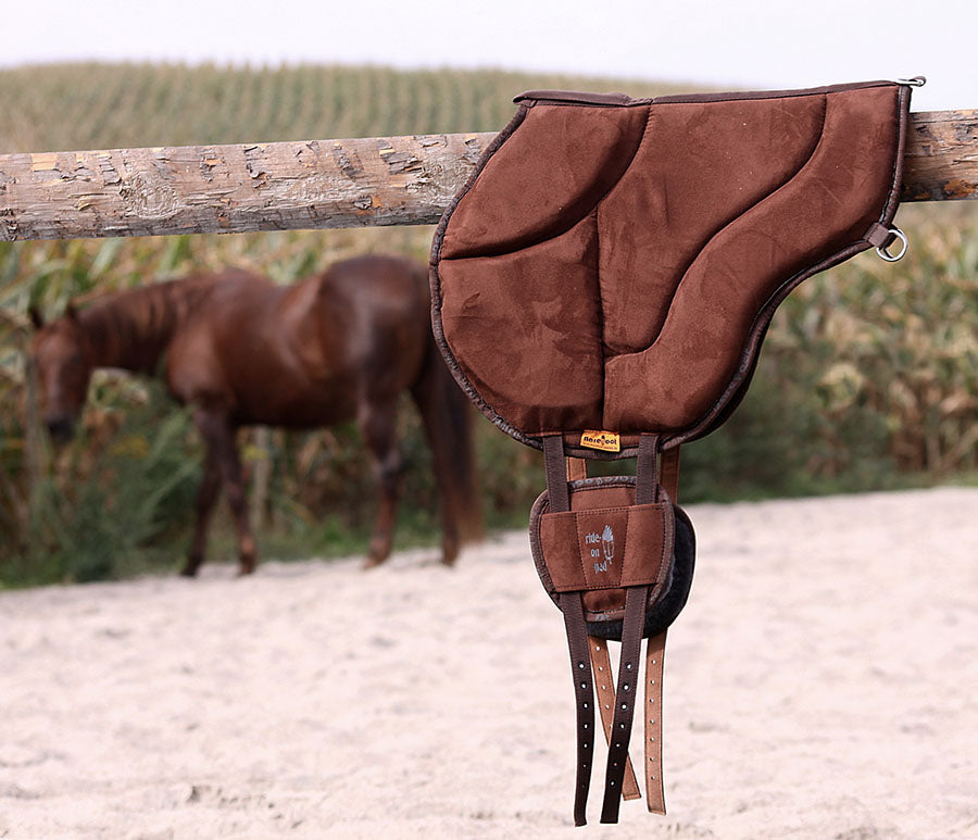 Barefoot Bareback Pad 'Ride-on-Pad' - Brown- Barefoot Saddles Australia