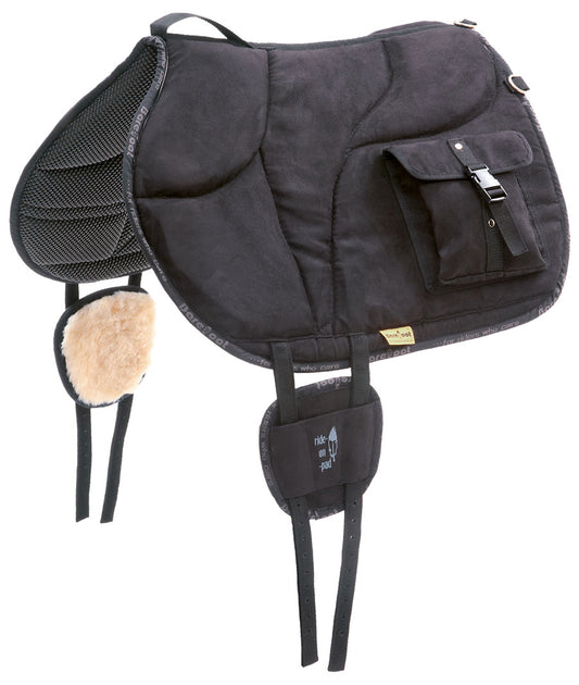 Bareback Pad Ride-On-Pad with bags - Barefoot Saddles Australia