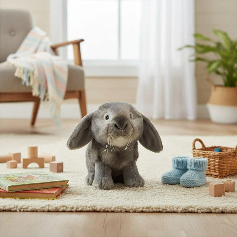 Cinnamon and Smokey ( Lop Eared Rabbit - 25cm)