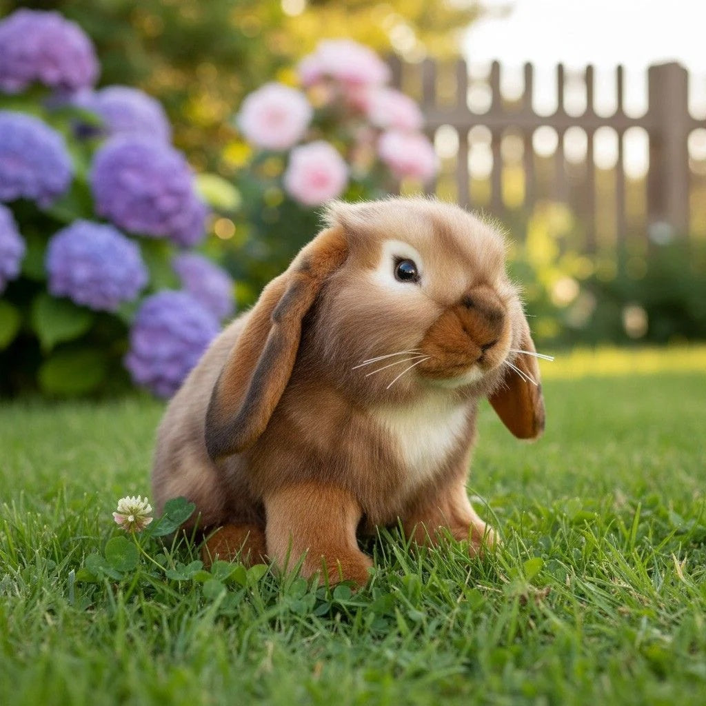 Cinnamon and Smokey ( Lop Eared Rabbit - 25cm)