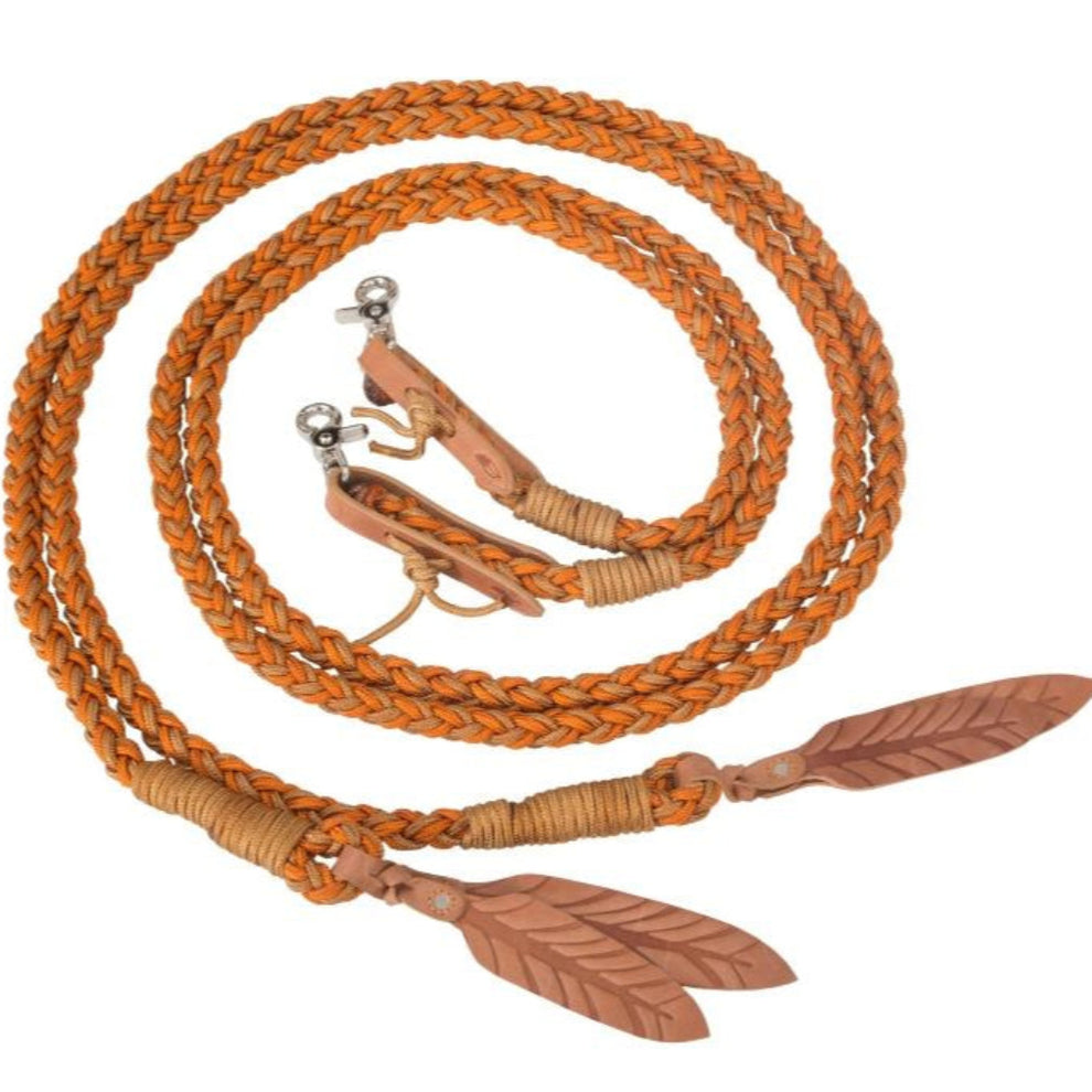 'Amber' Rope Reins – Barefoot Saddles Australia