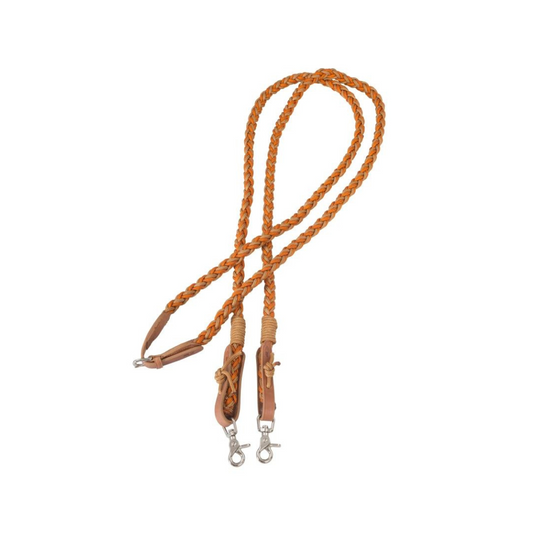 Amber reins cognac orange closed. Barefoot Saddles Australia