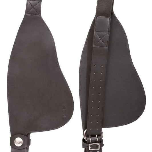 Wide Leather Fenders - Barefoot Saddles Australia