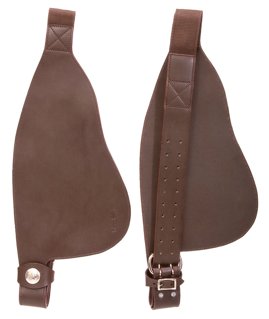 Wide Leather Fenders - Barefoot Saddles Australia