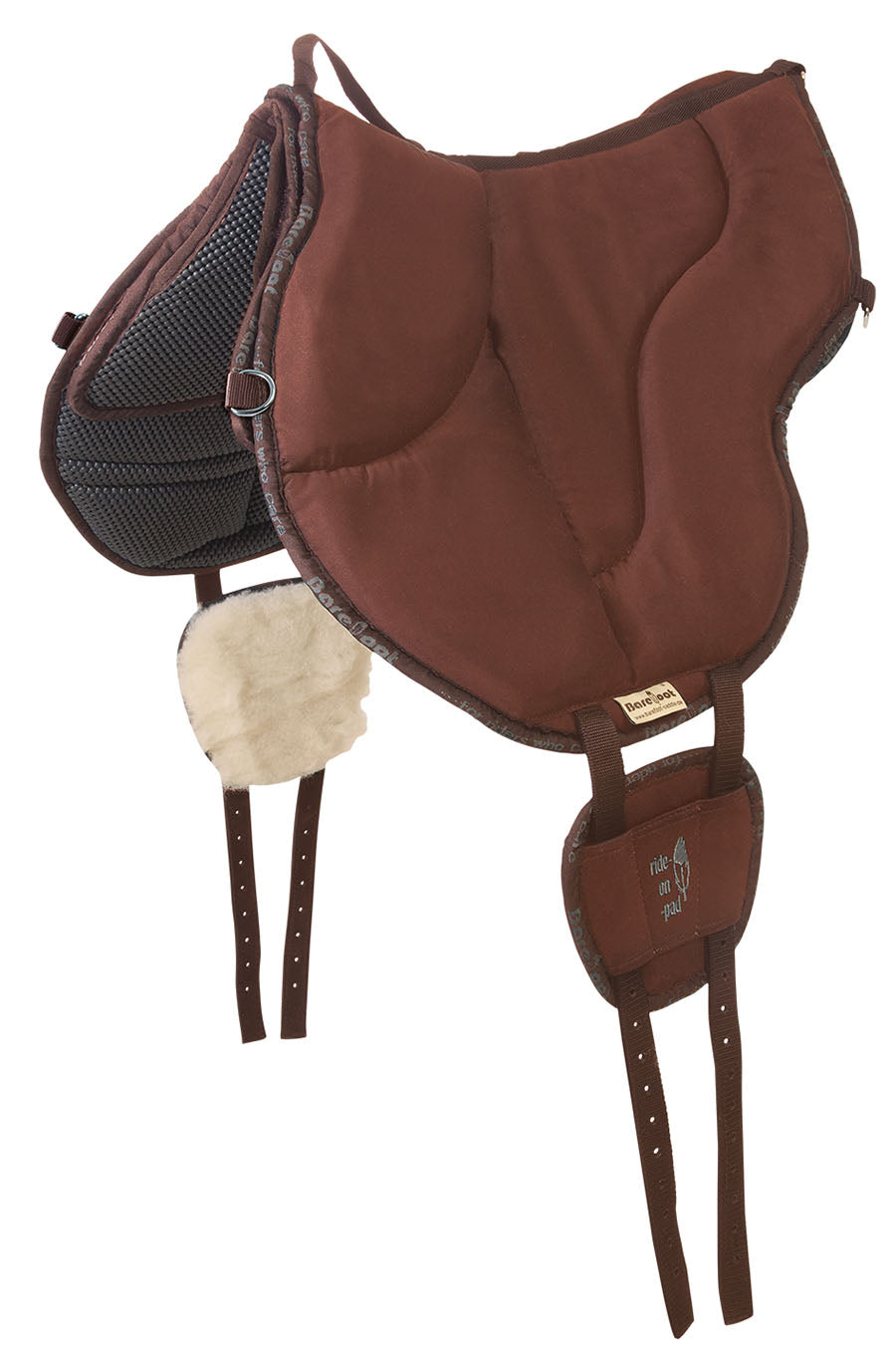 Barefoot Bareback Pad 'Ride-on-Pad' Physio - Brown- Barefoot Saddles Australia